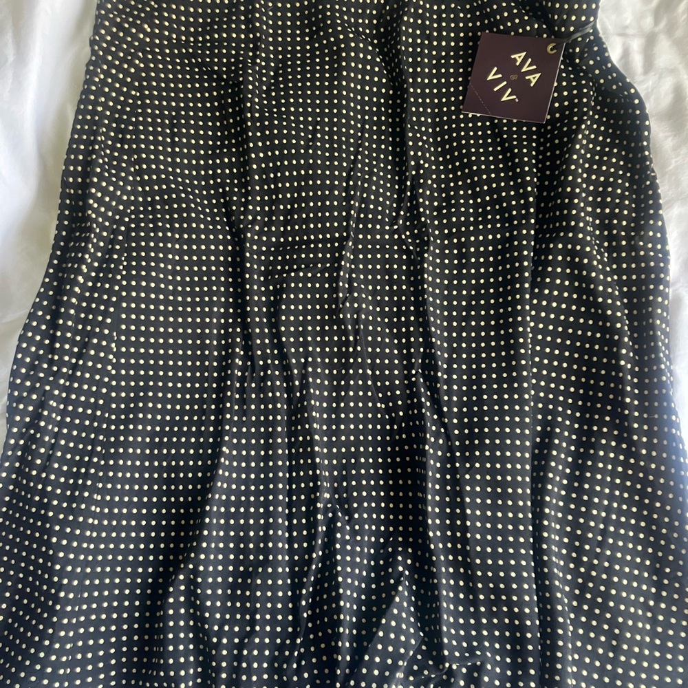 Ava & Viv (target) black  and white polka dot skirt